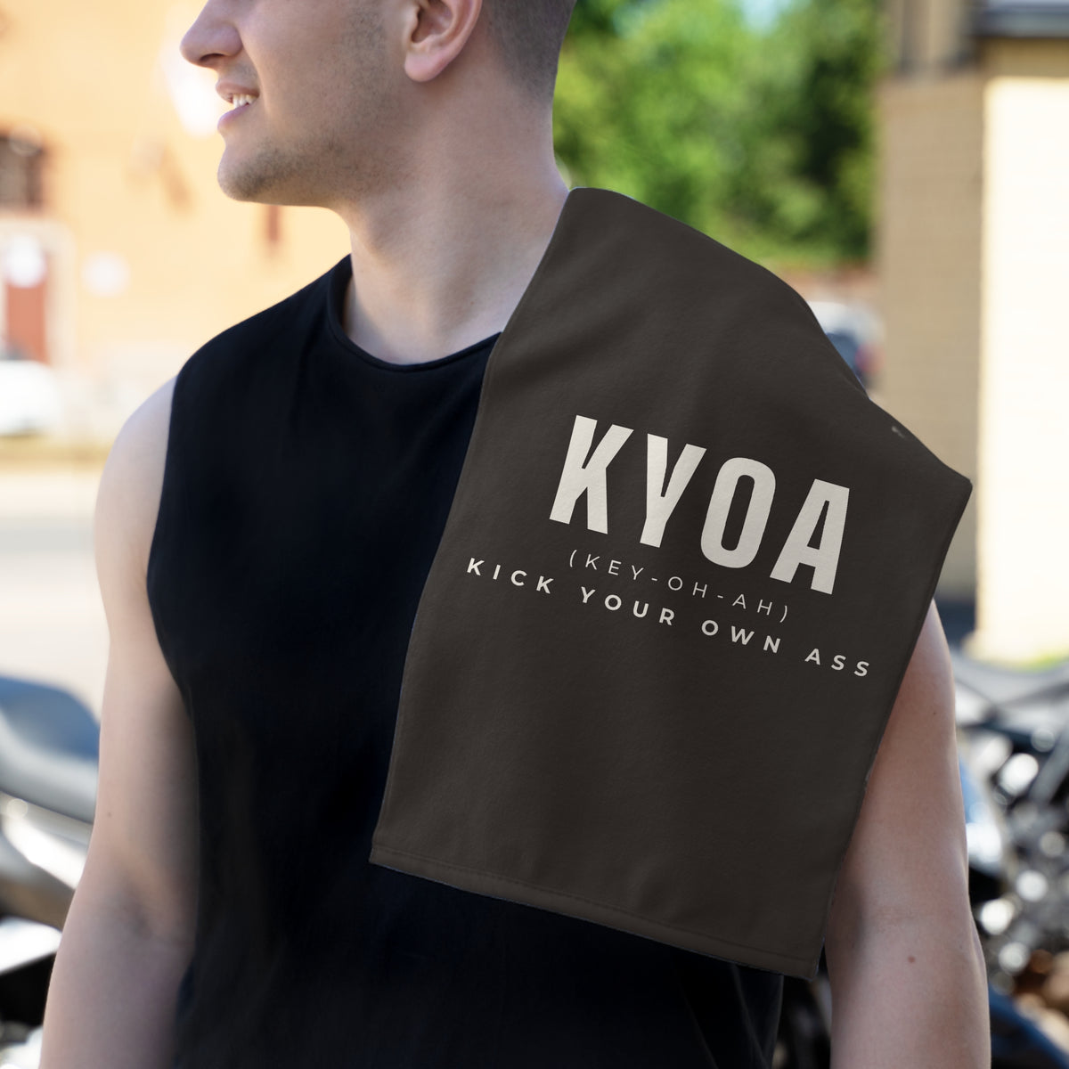 KYOA — Rally Towel (Espresso Monogram)