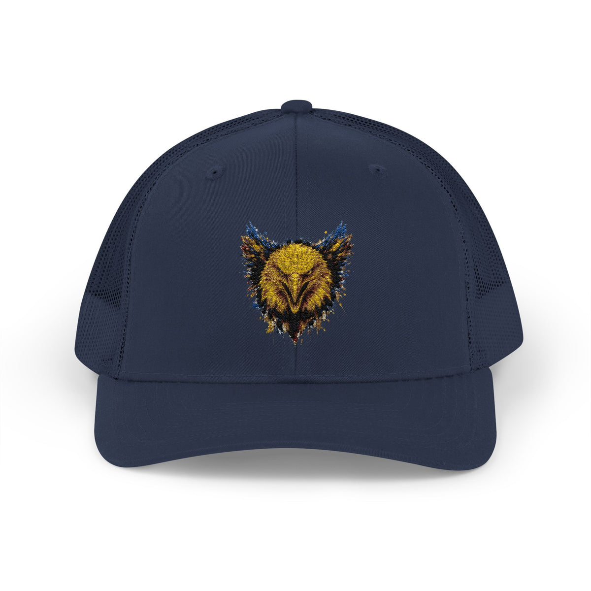 Eagle (Blue & Gold) — Snapback Trucker Hat