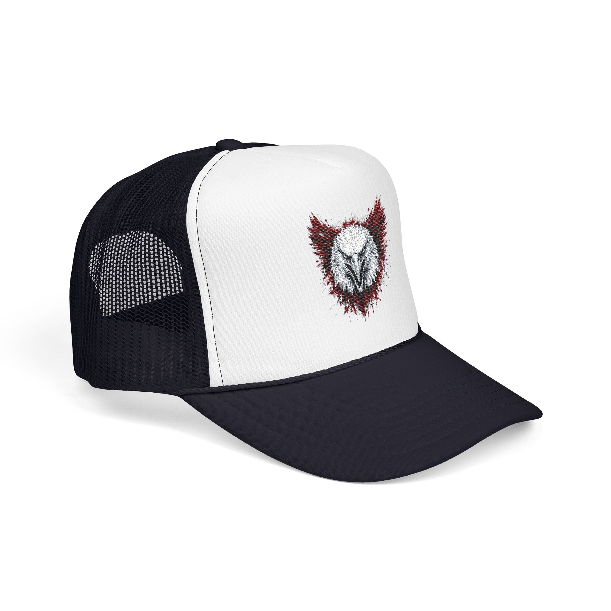 Eagle (Black & Red) — Foam Trucker Hat