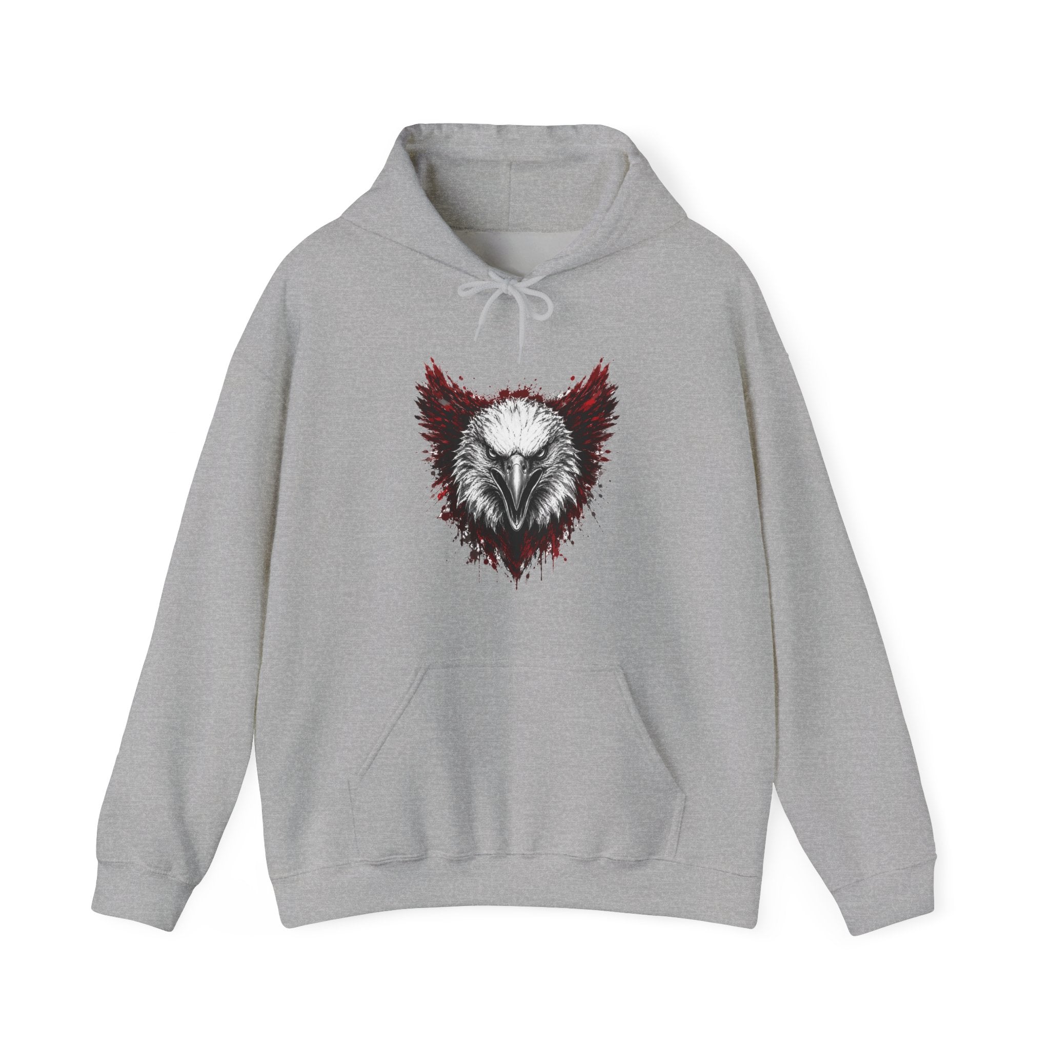 Eagle Logo Black & Red Hoodie