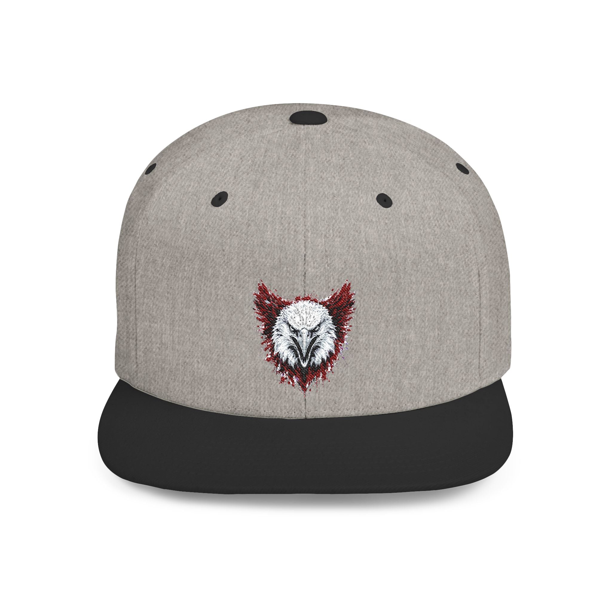 Eagle (Black & Red) — Flat-Bill Snapback