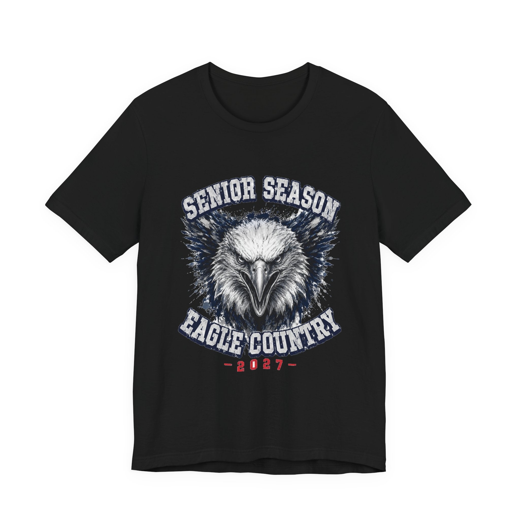 Senior Season — Eagle Country 2027 Blue & White Tee