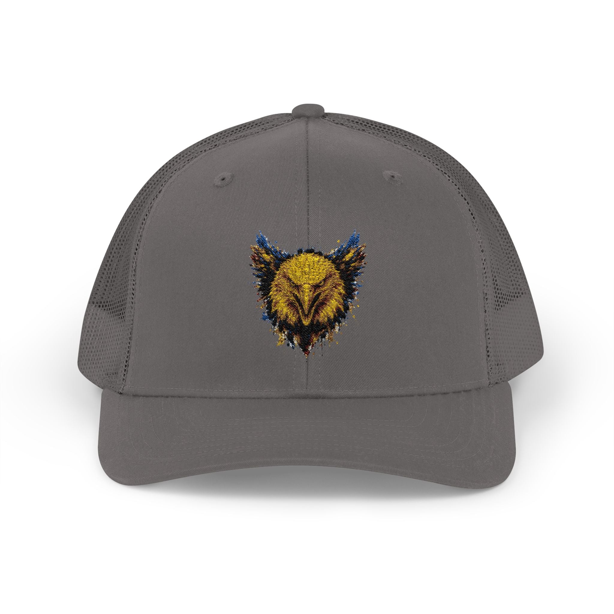 Eagle (Blue & Gold) — Snapback Trucker Hat