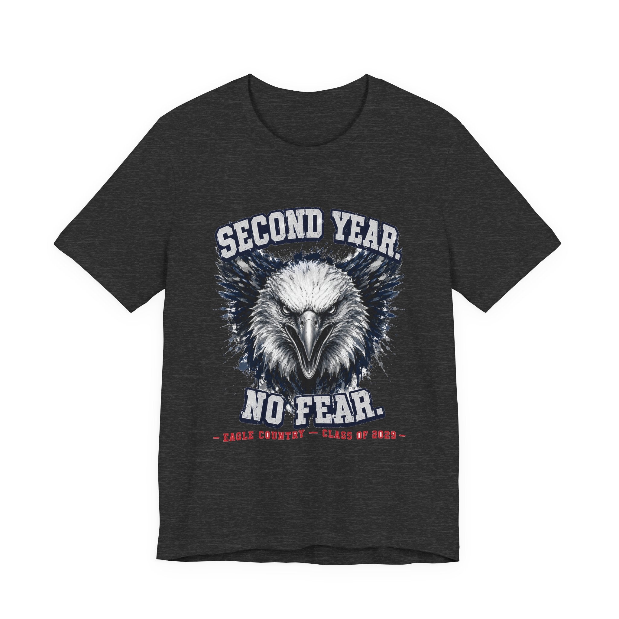 Second Year. No Fear. — Eagle Country 2029 Blue & White Tee
