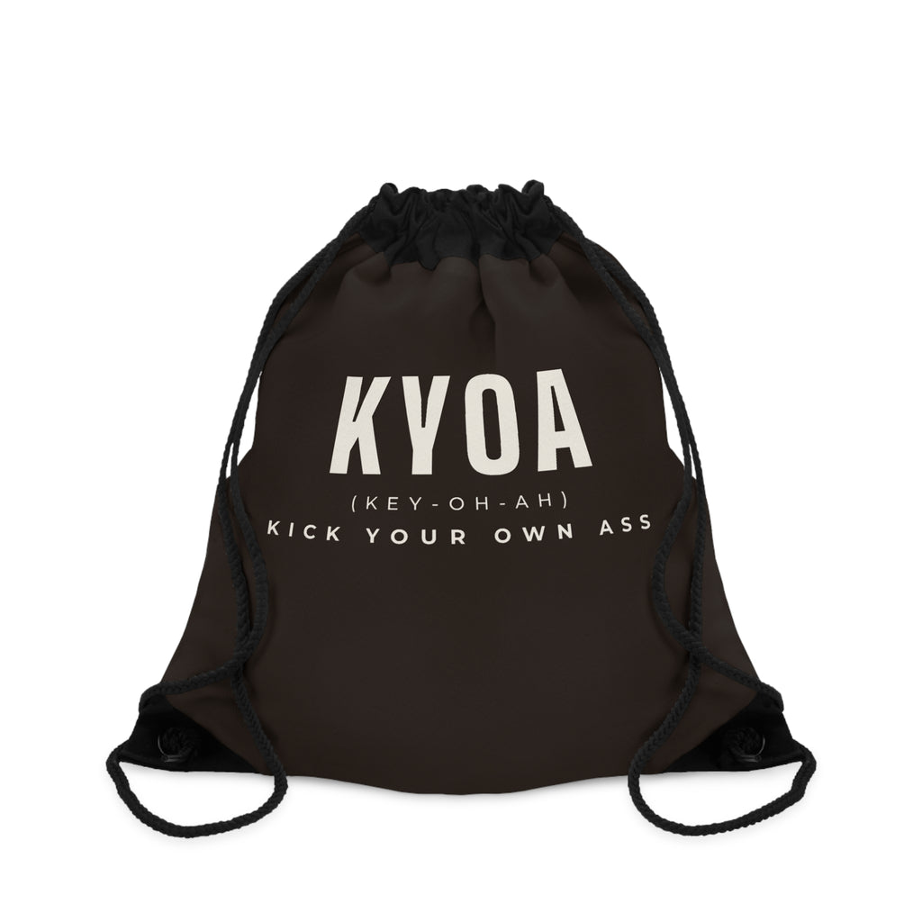 KYOA — Drawstring Gym Bag (Espresso Monogram)