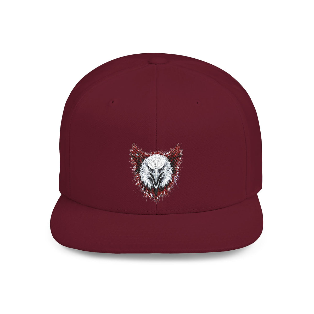 Eagle (Black & Red) — Flat-Bill Snapback