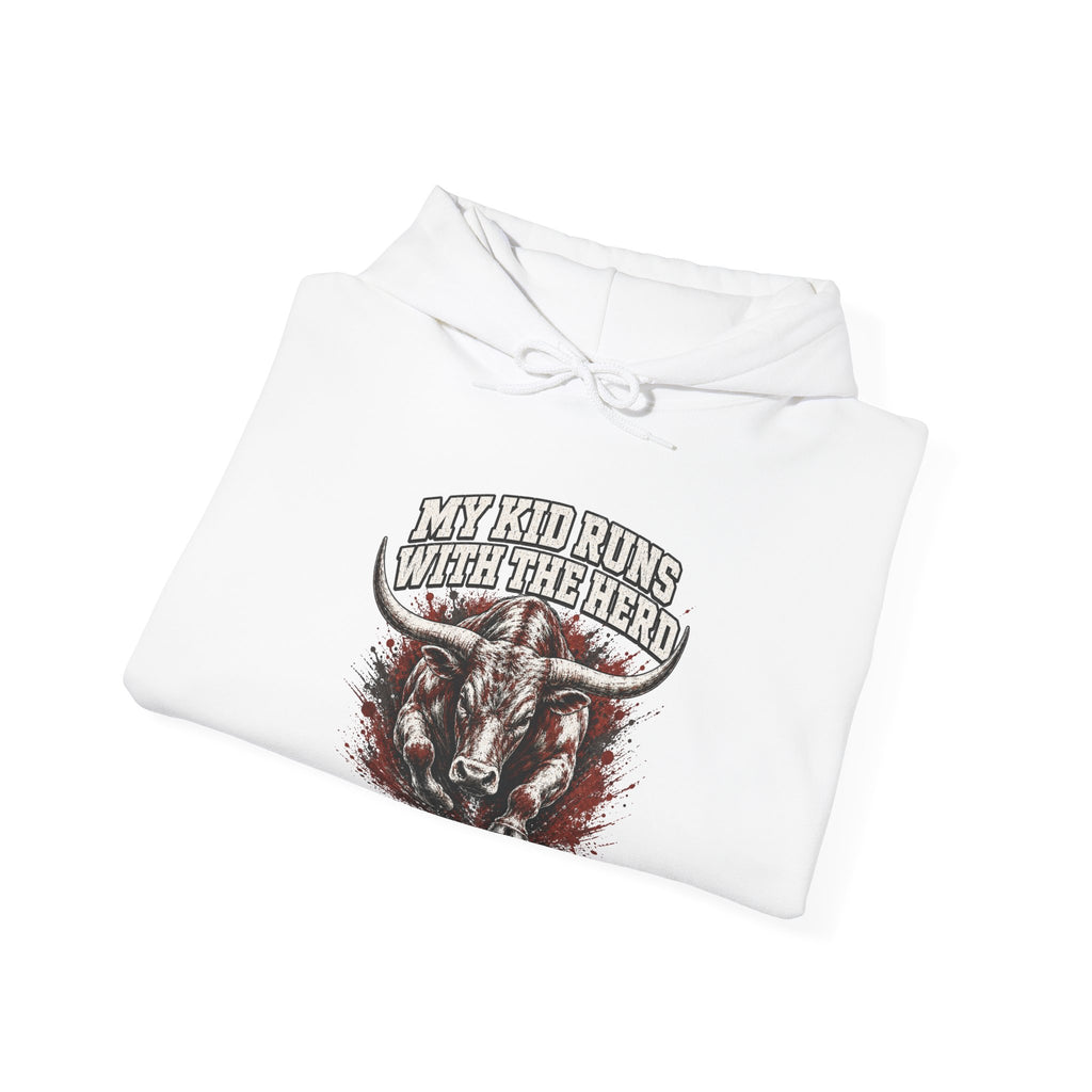 My Kid Runs With the Herd — Longhorn Country Hoodie