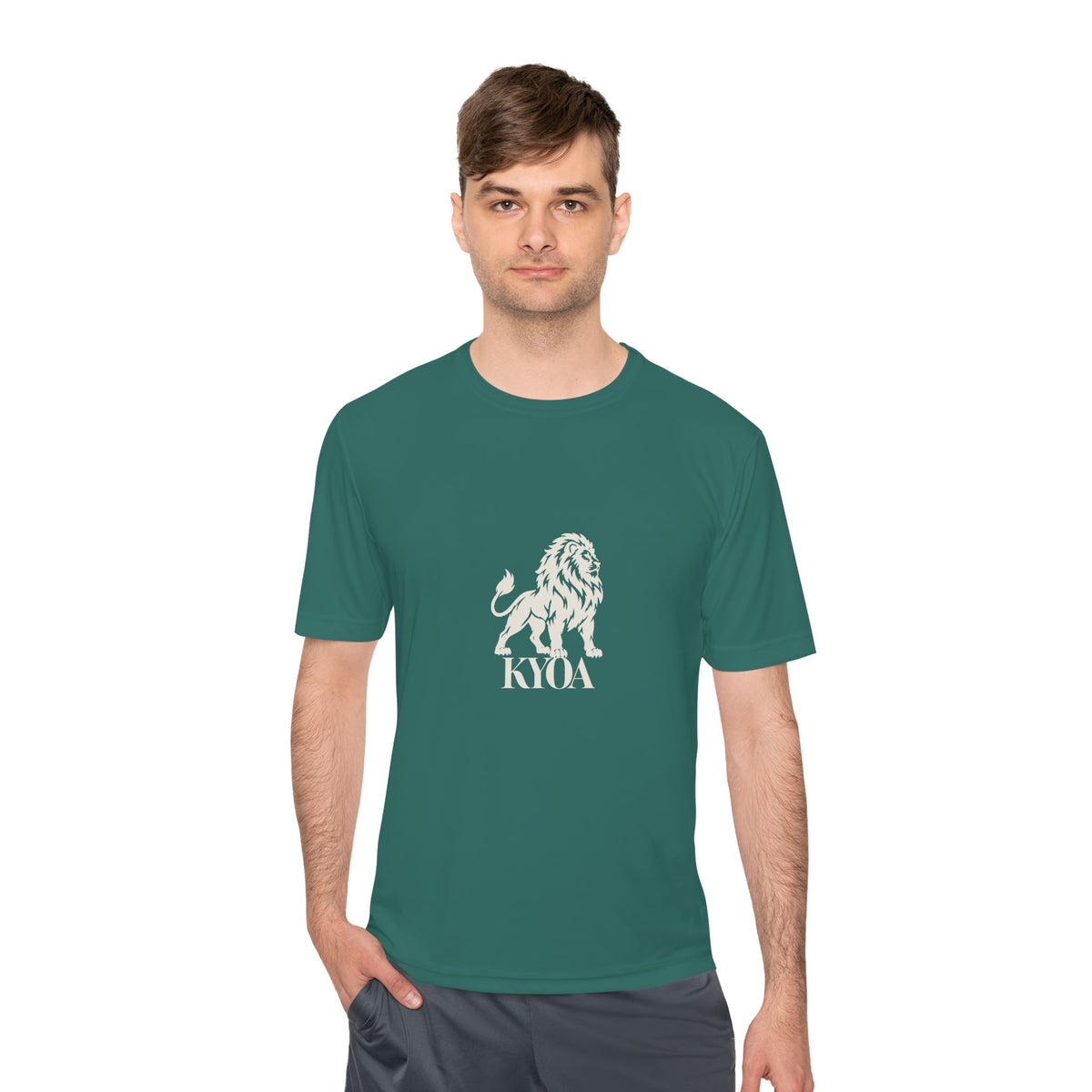 KYOA — The Lion · Performance Tee (COURAGE)