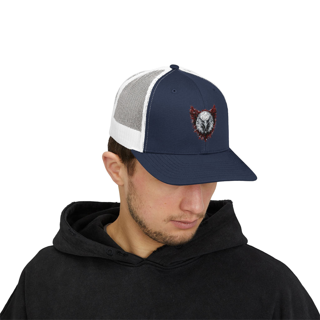 Eagle (Black & Red) — Snapback Trucker Hat