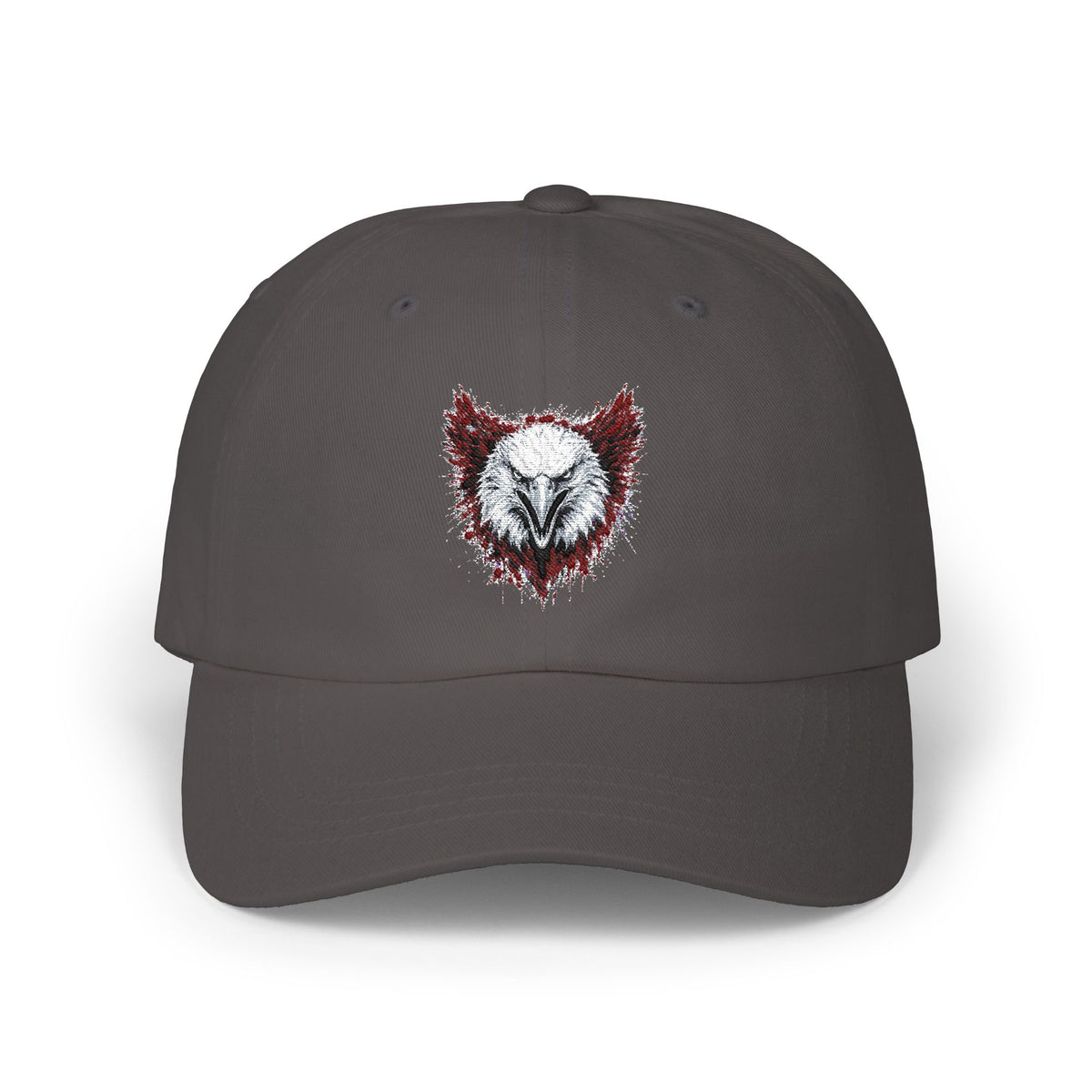 Eagle (Black & Red) — Embroidered Dad Hat