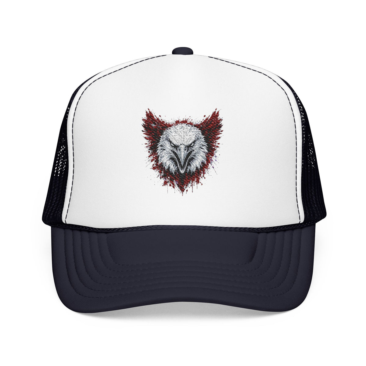 Eagle (Black & Red) — Foam Trucker Hat