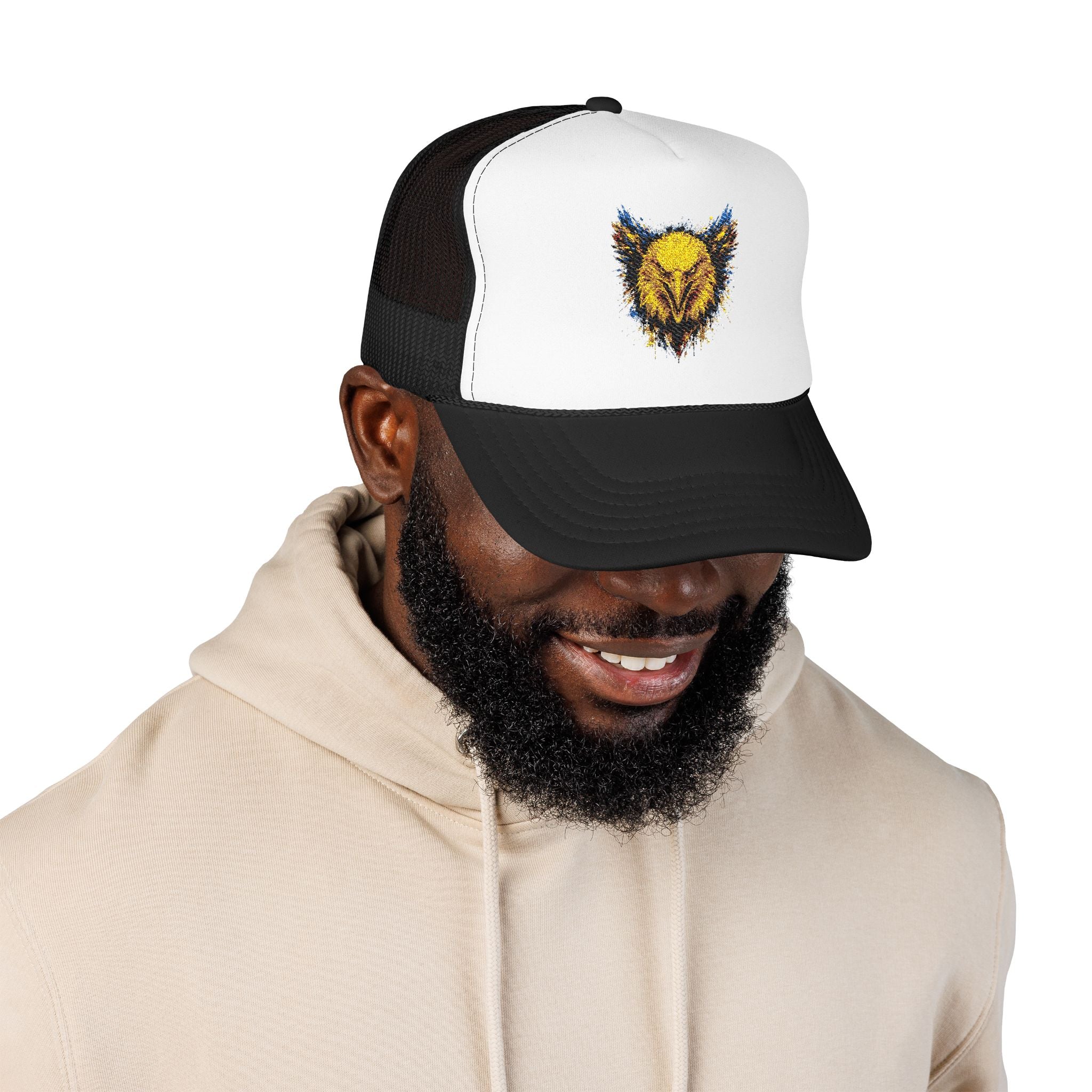Eagle (Blue & Gold) — Foam Trucker Hat