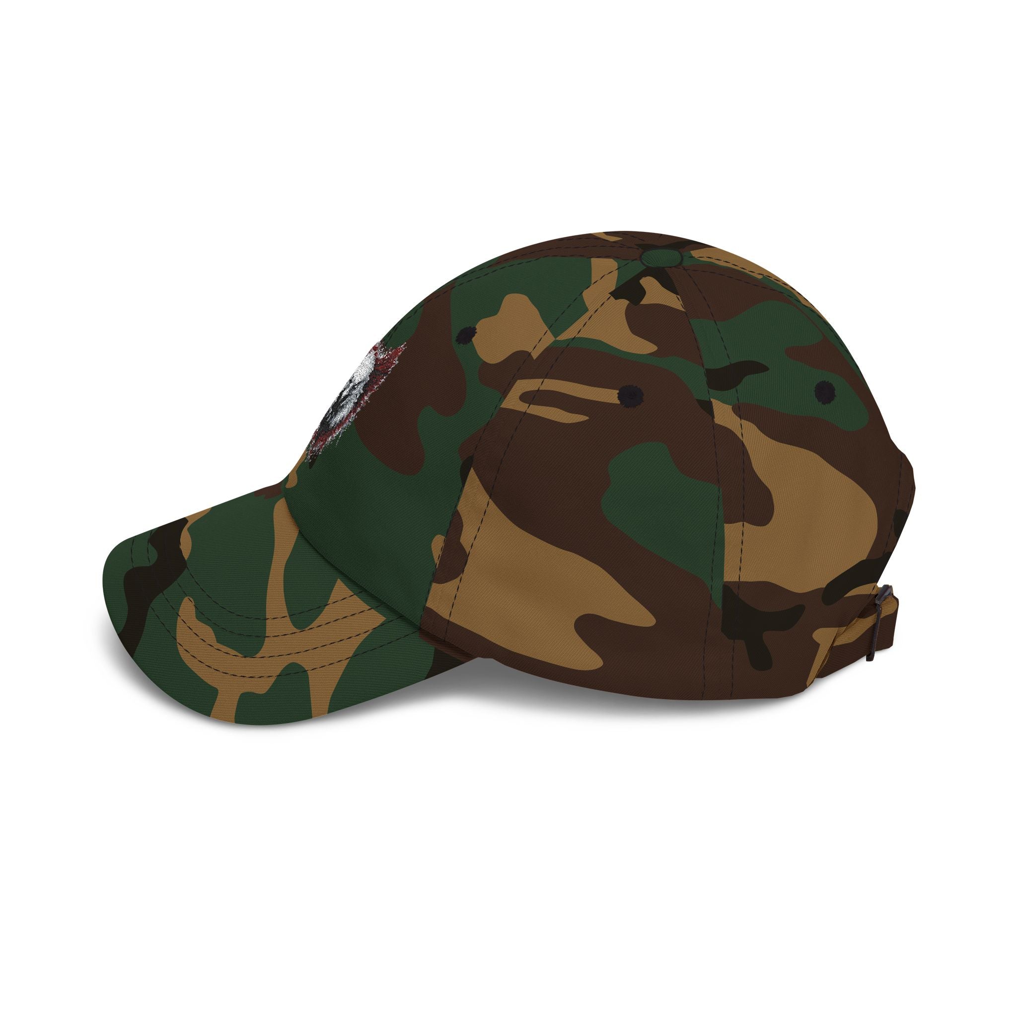 Eagle (Black & Red) — Embroidered Dad Hat