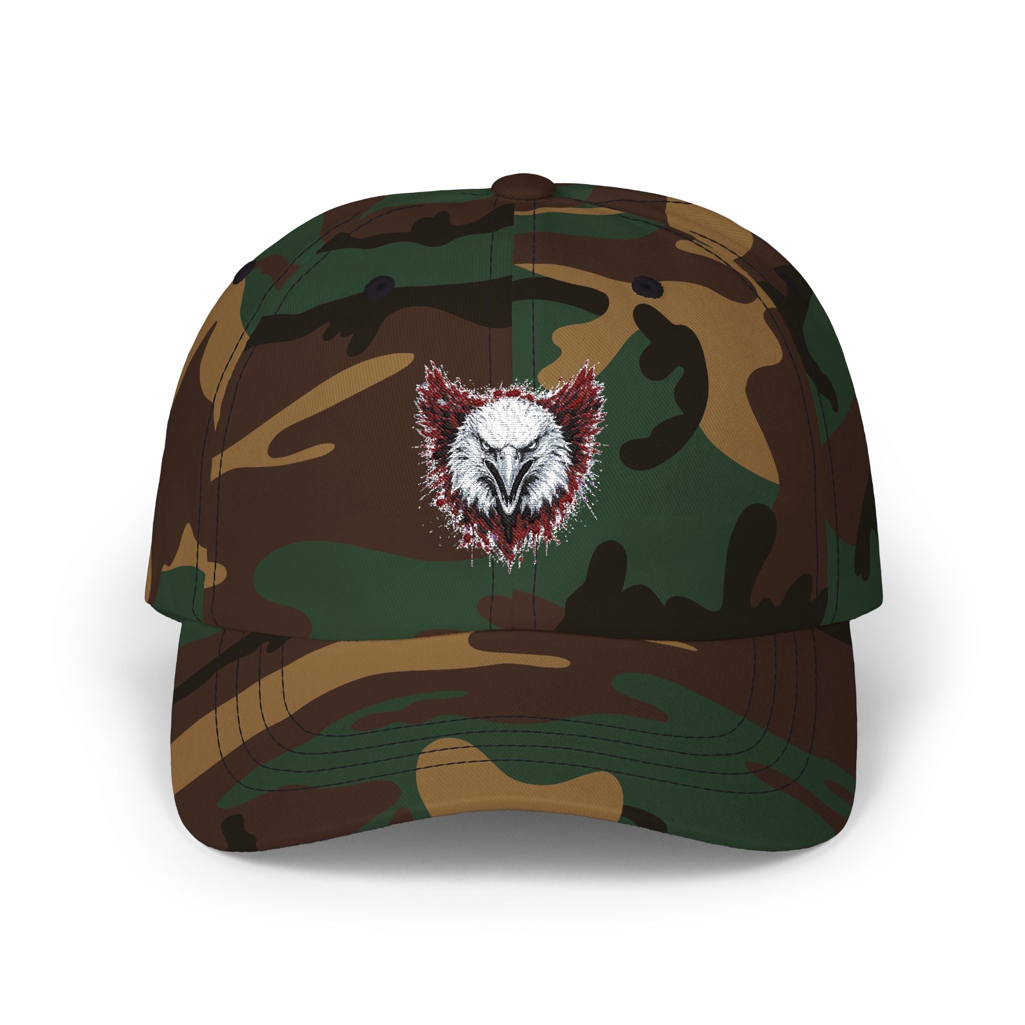 Eagle (Black & Red) — Embroidered Dad Hat