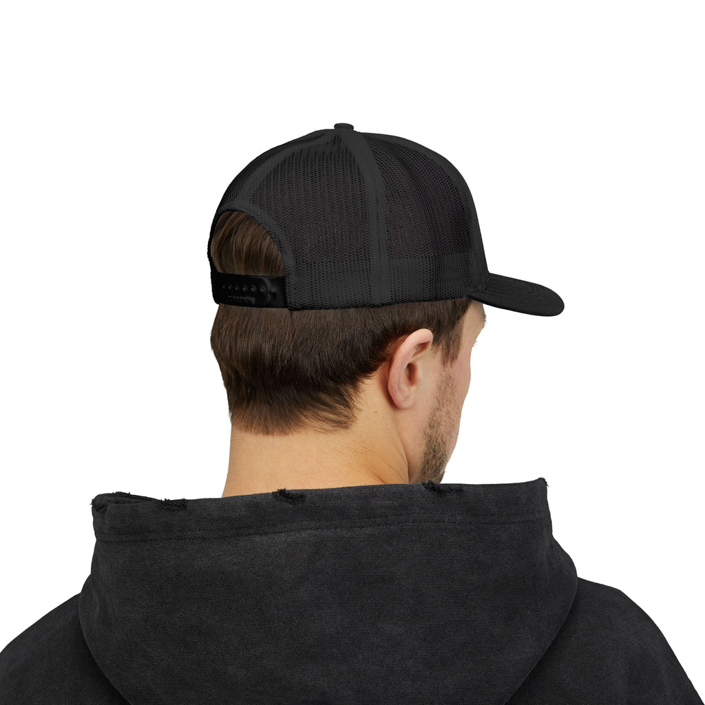Eagle (Blue & Gold) — Snapback Trucker Hat