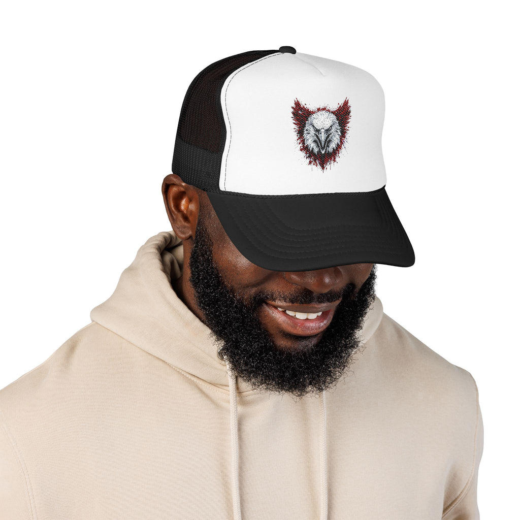 Eagle (Black & Red) — Foam Trucker Hat