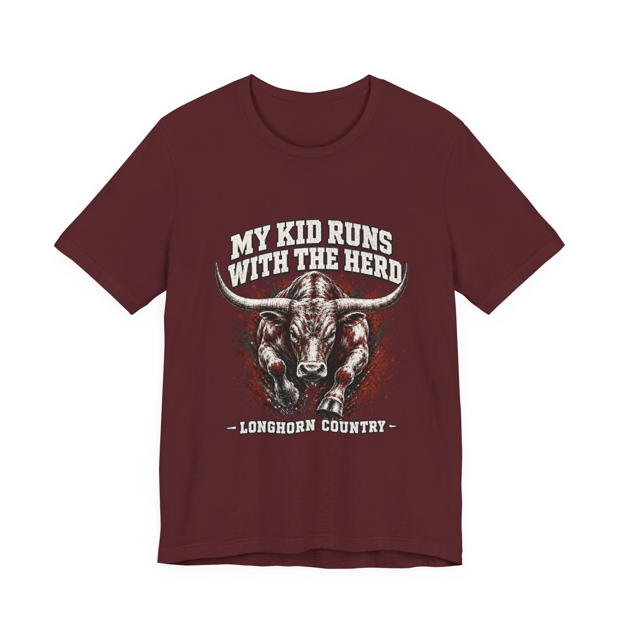 My Kid Runs With the Herd — Longhorn Country Tee