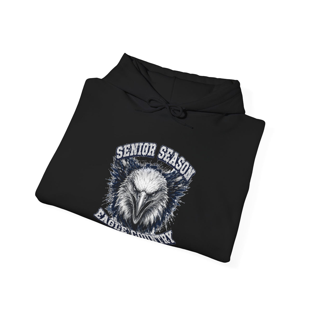 Senior Season — Eagle Country 2027 Blue & White Hoodie