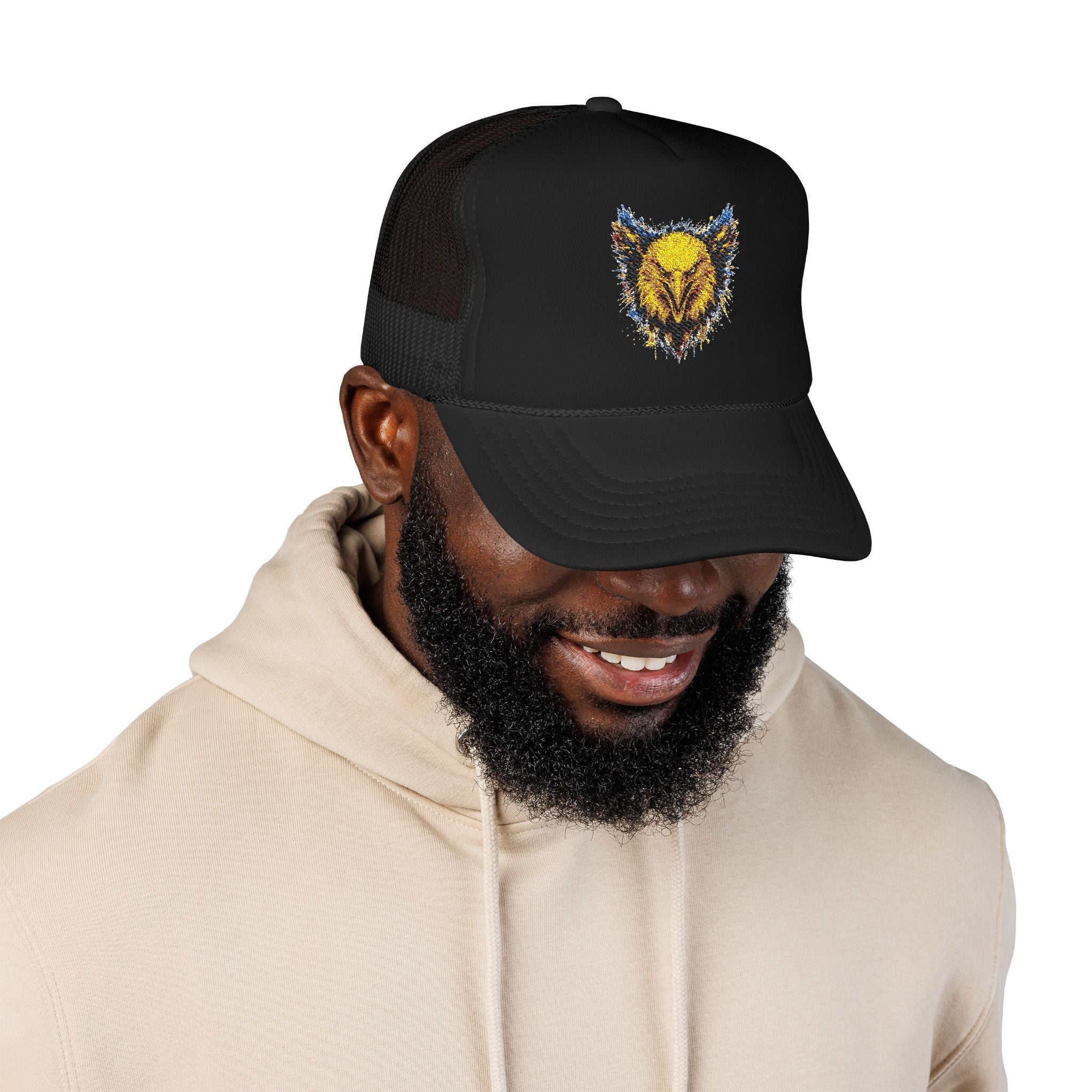 Eagle (Blue & Gold) — Foam Trucker Hat