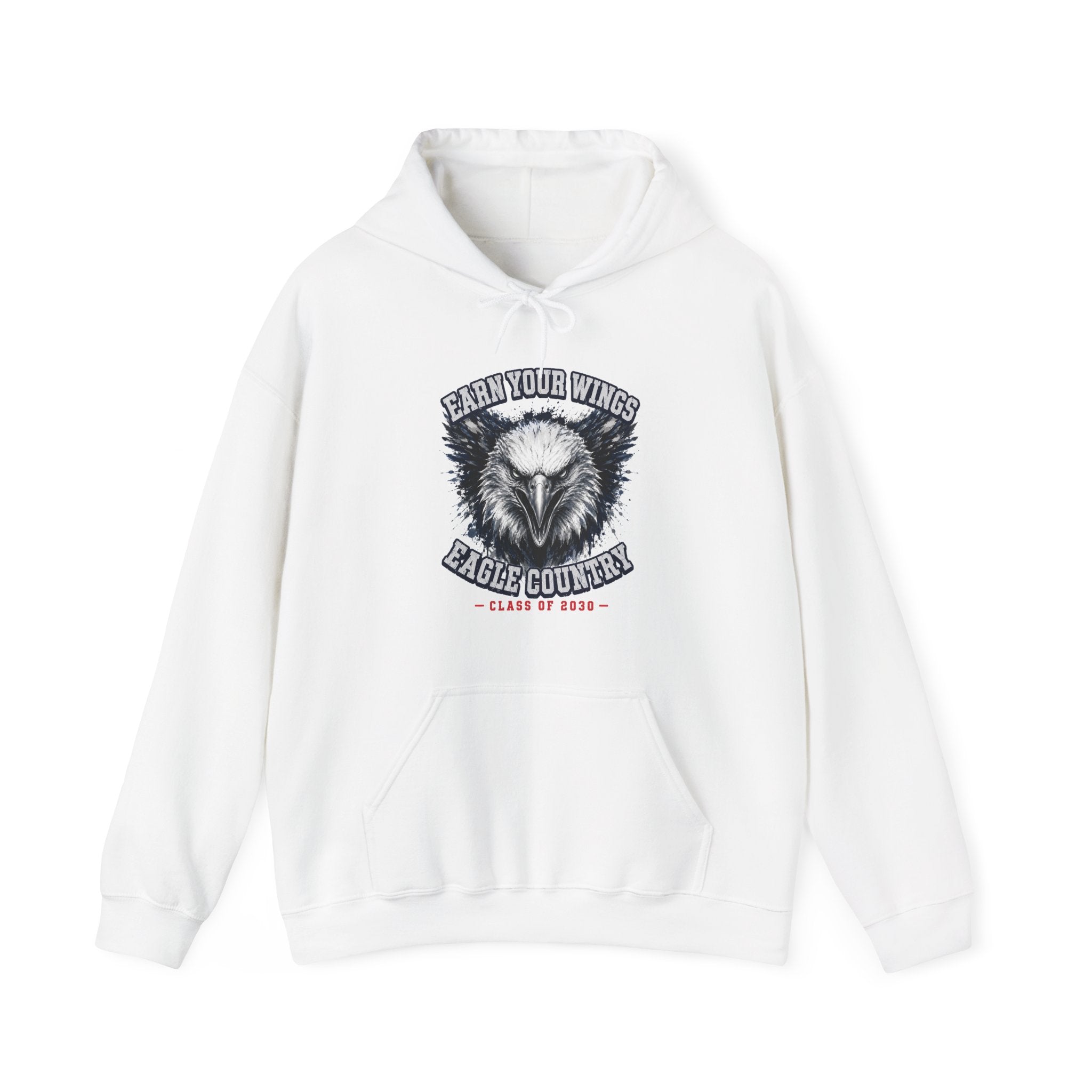 Earn Your Wings — Eagle Country 2030 Blue & White Hoodie