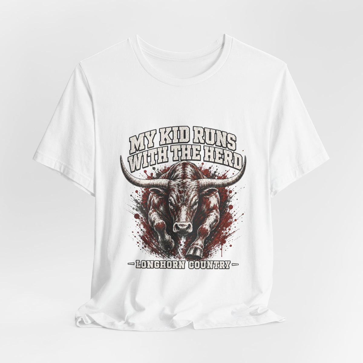 My Kid Runs With the Herd — Longhorn Country Tee