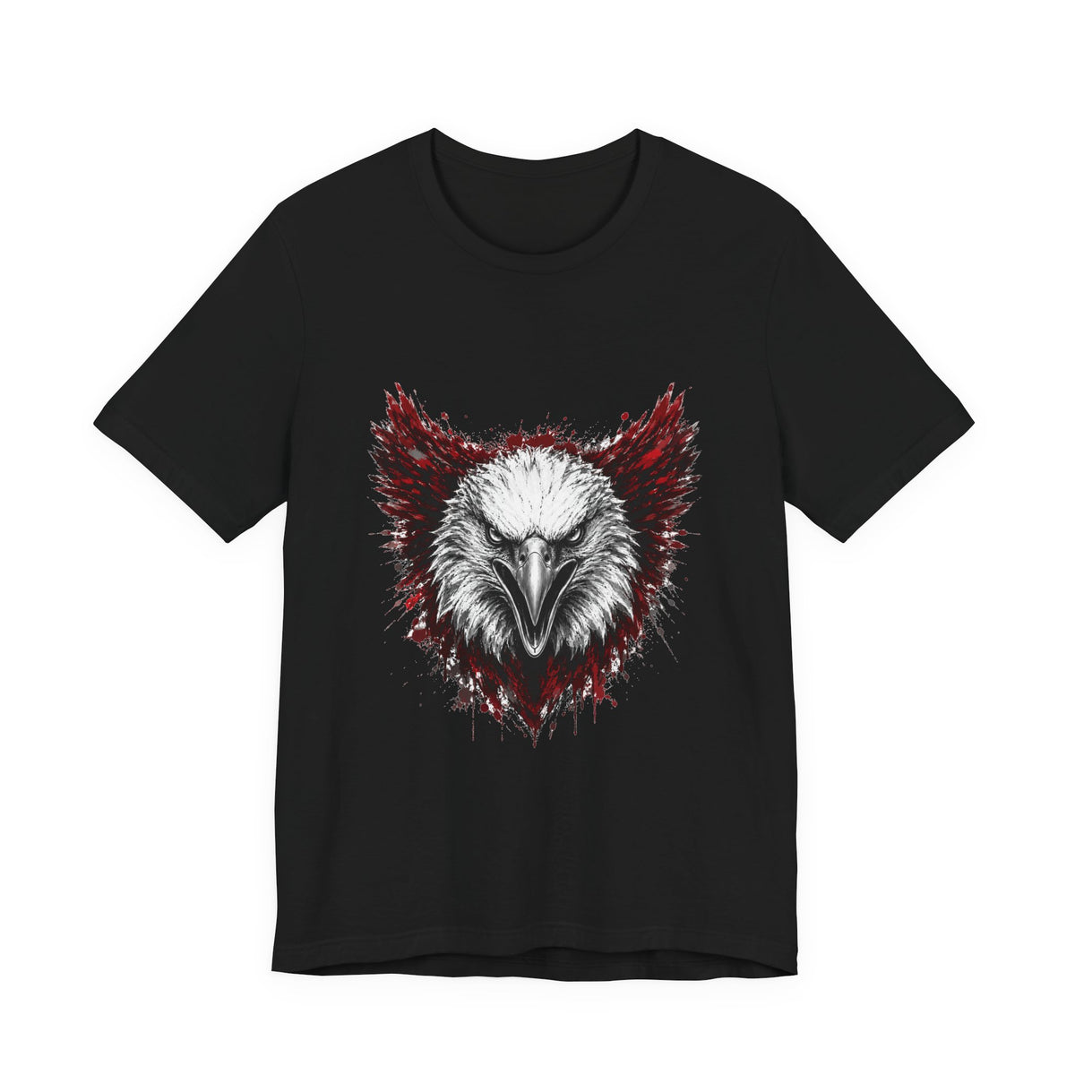 Eagle Logo Black & Red Tee