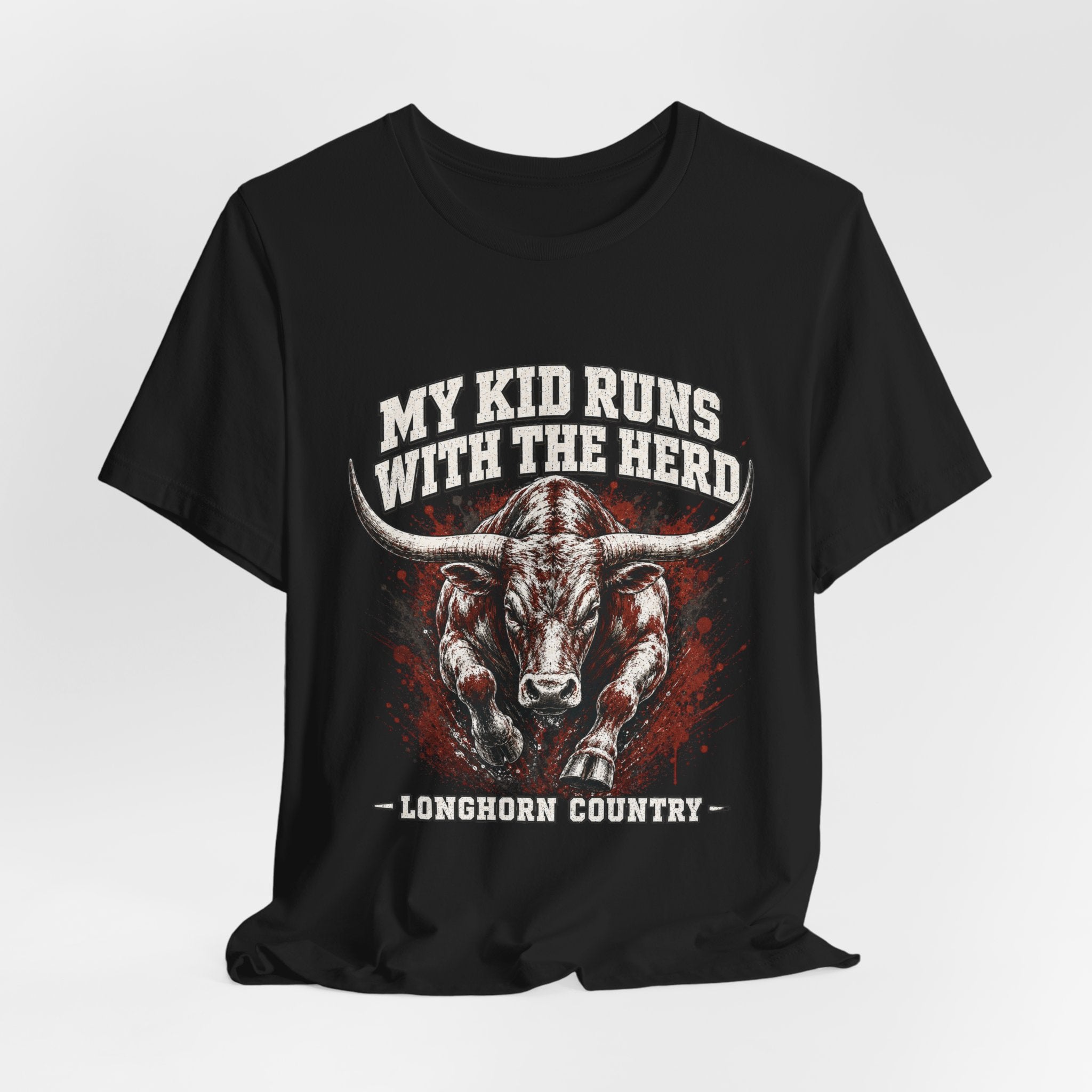 My Kid Runs With the Herd — Longhorn Country Tee