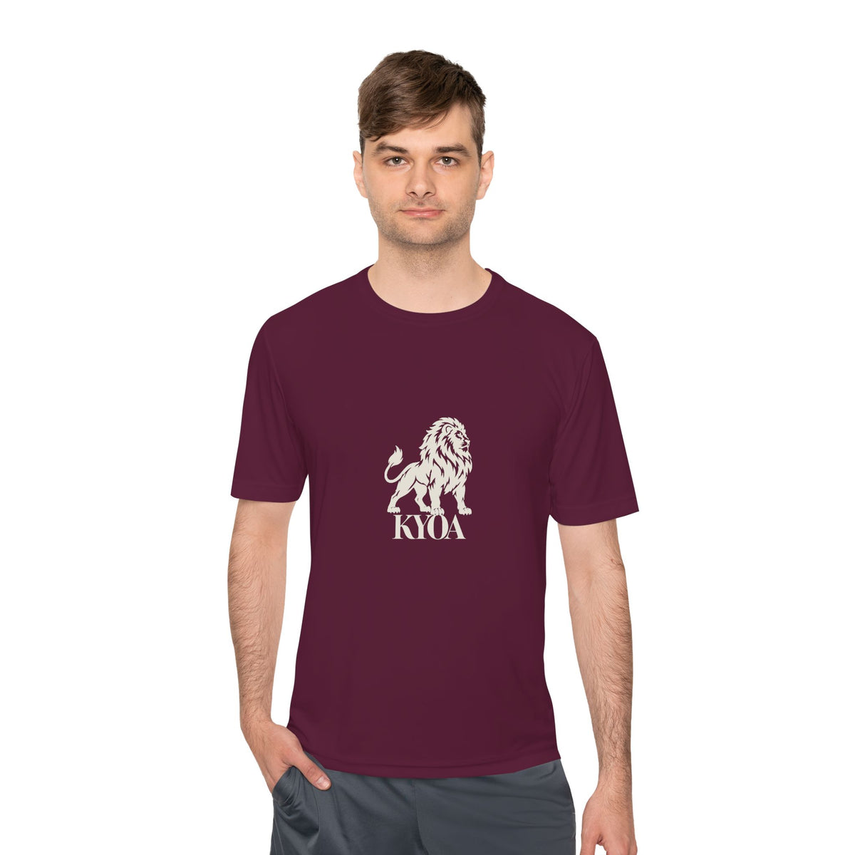 KYOA — The Lion · Performance Tee (COURAGE)