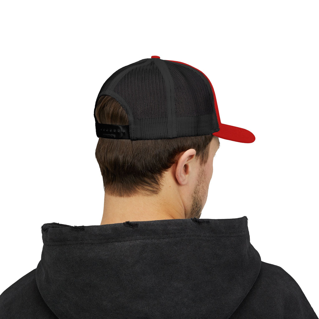 Eagle (Blue & Gold) — Snapback Trucker Hat