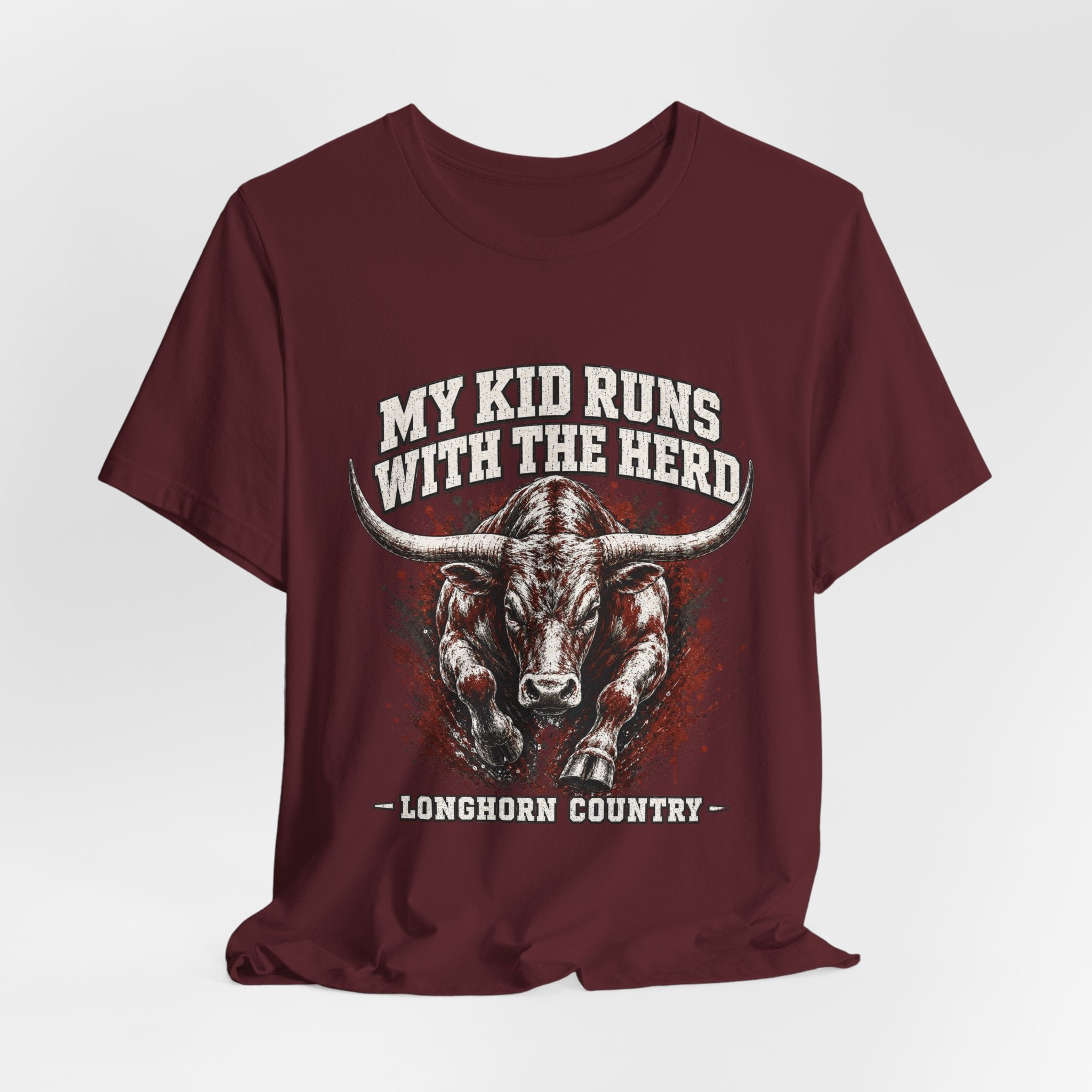 My Kid Runs With the Herd — Longhorn Country Tee
