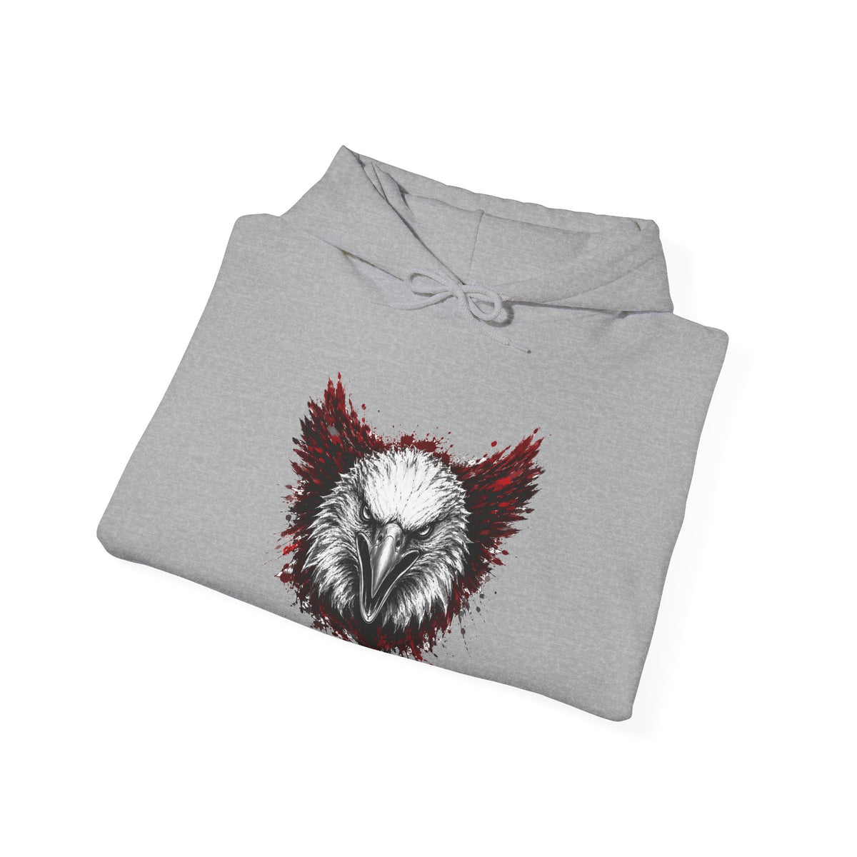 Eagle Logo Black & Red Hoodie