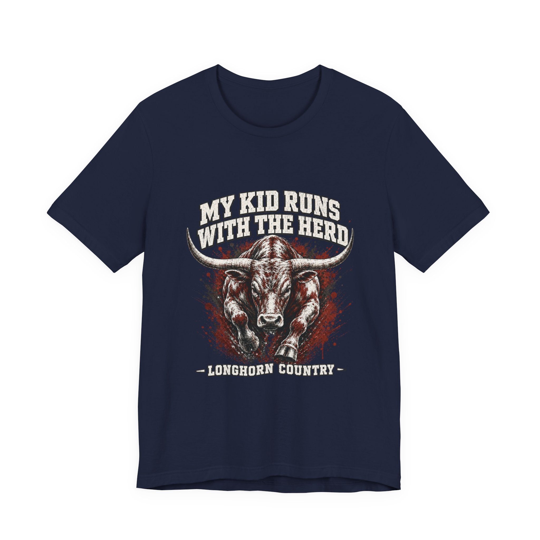 My Kid Runs With the Herd — Longhorn Country Tee