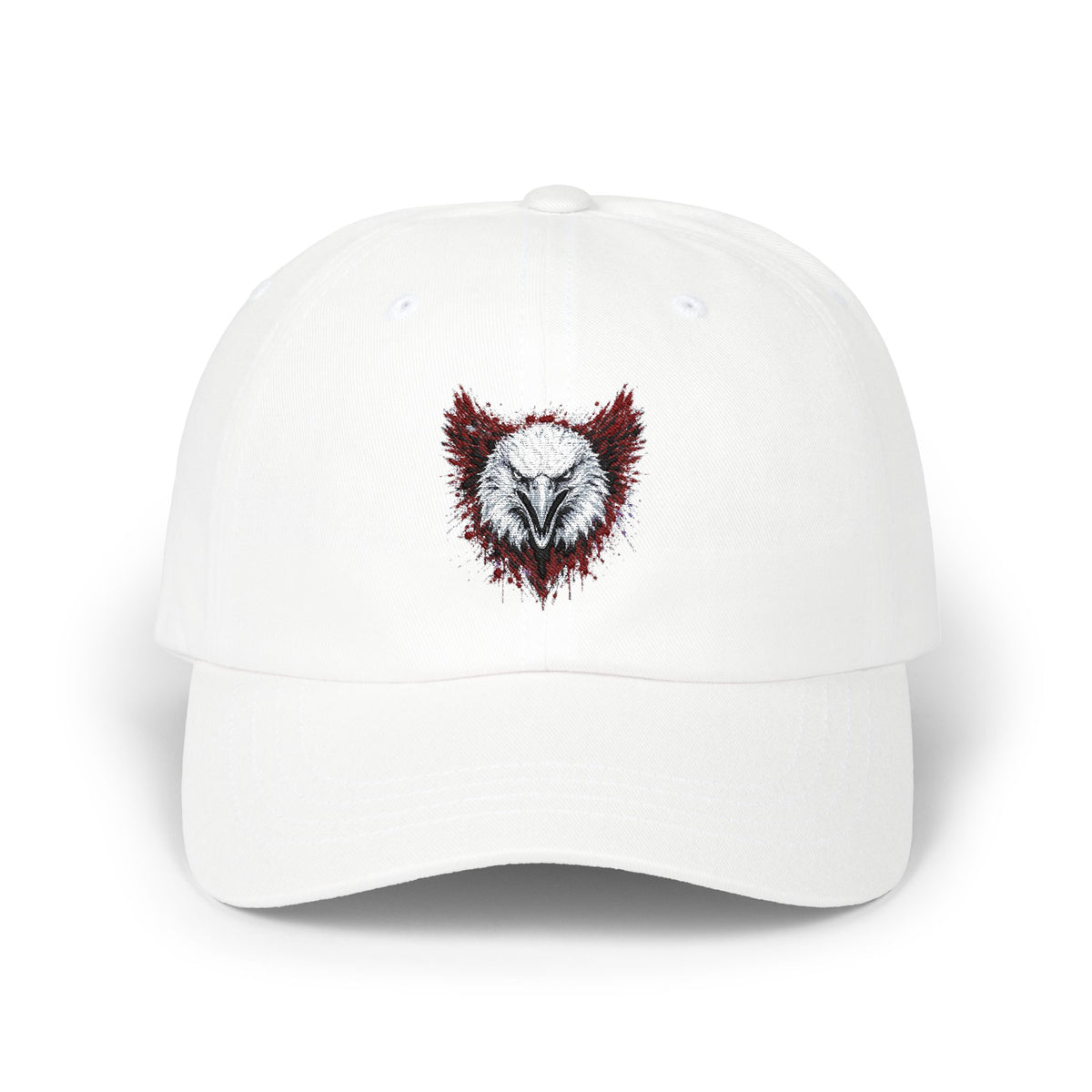 Eagle (Black & Red) — Embroidered Dad Hat