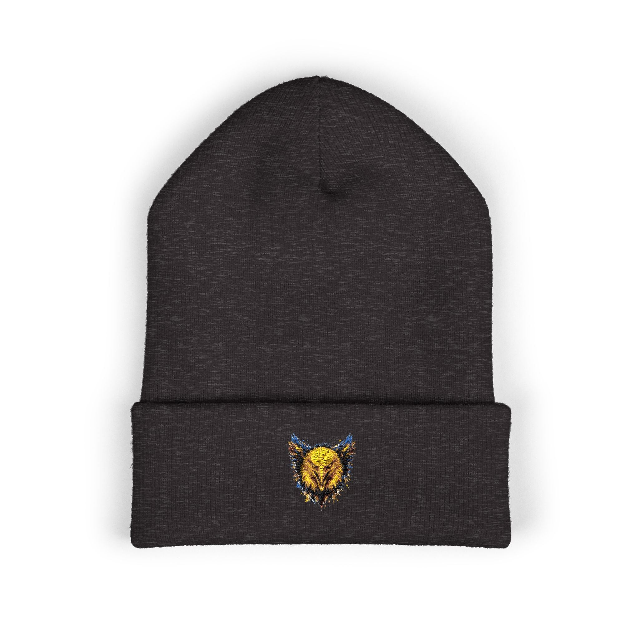 Eagle (Blue & Gold) — Embroidered Beanie