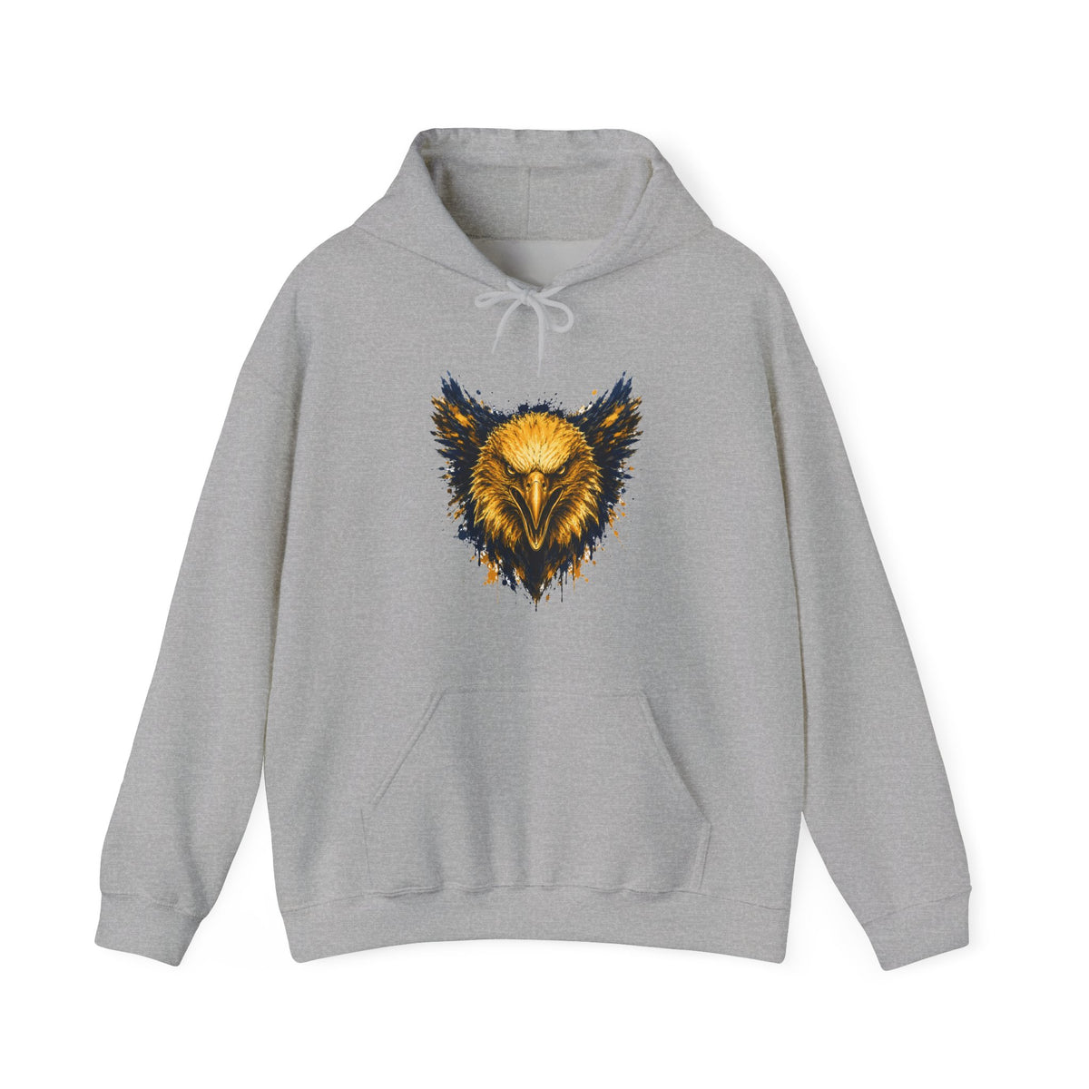 Eagle Logo Blue & Gold Hoodie
