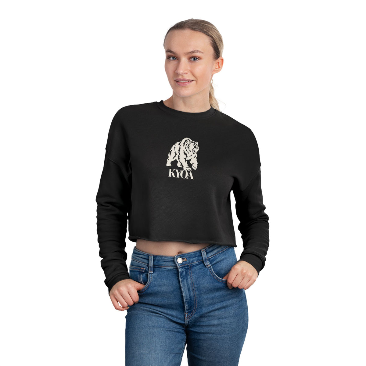 KYOA — The Bear · Women's Cropped Sweatshirt (STRENGTH)