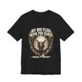 My Kid Flies With the Flock — Eagle Country Gold & White Tee