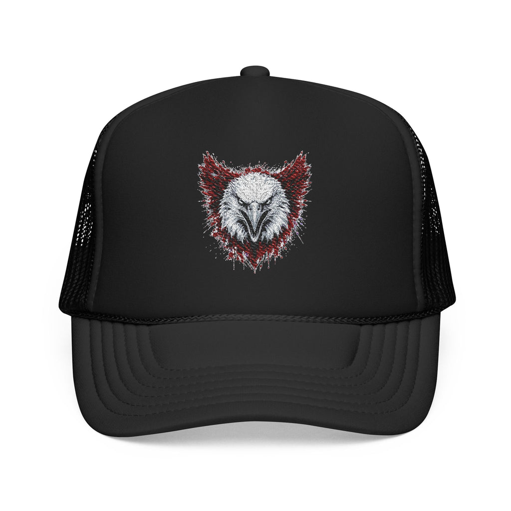 Eagle (Black & Red) — Foam Trucker Hat