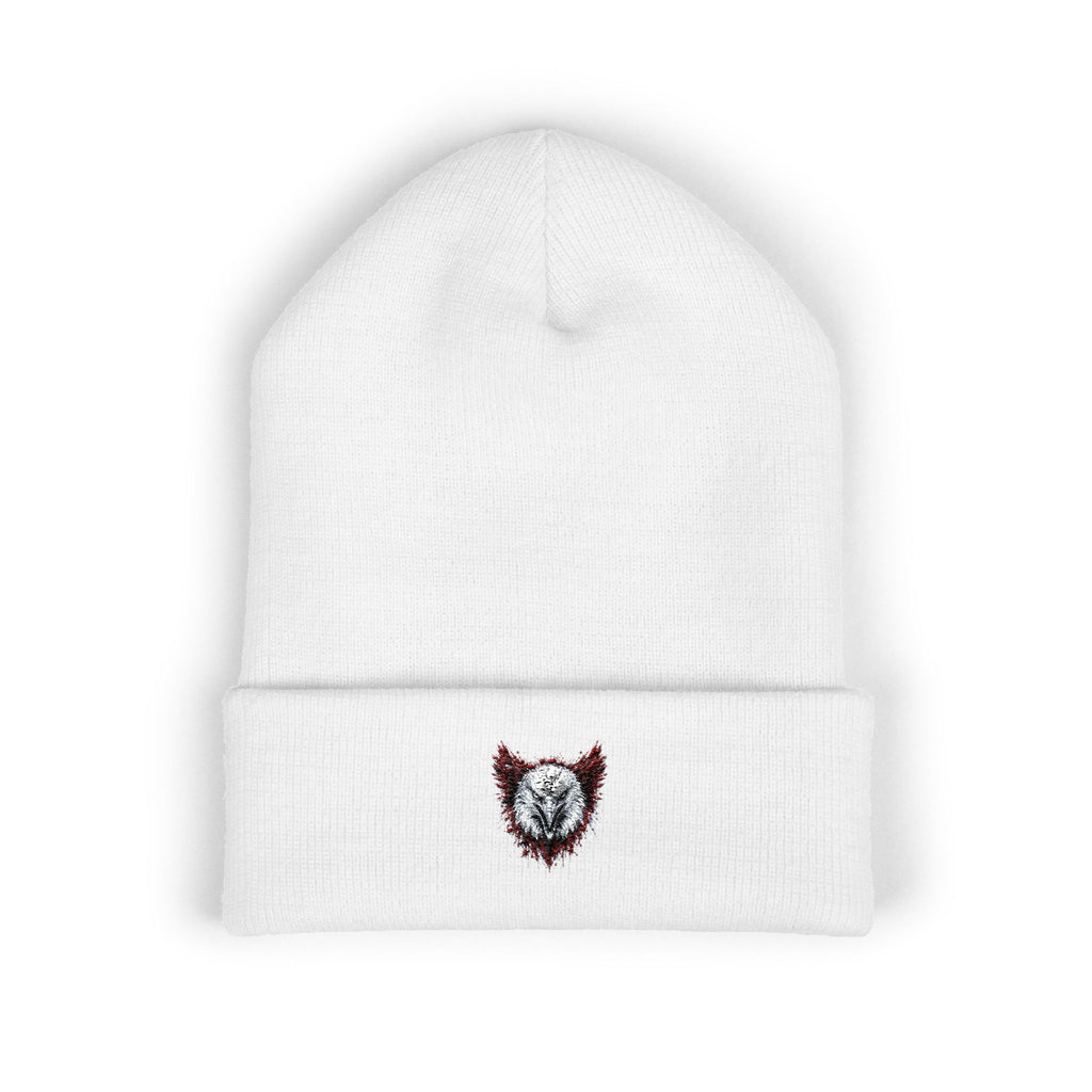 Eagle (Black & Red) — Embroidered Beanie
