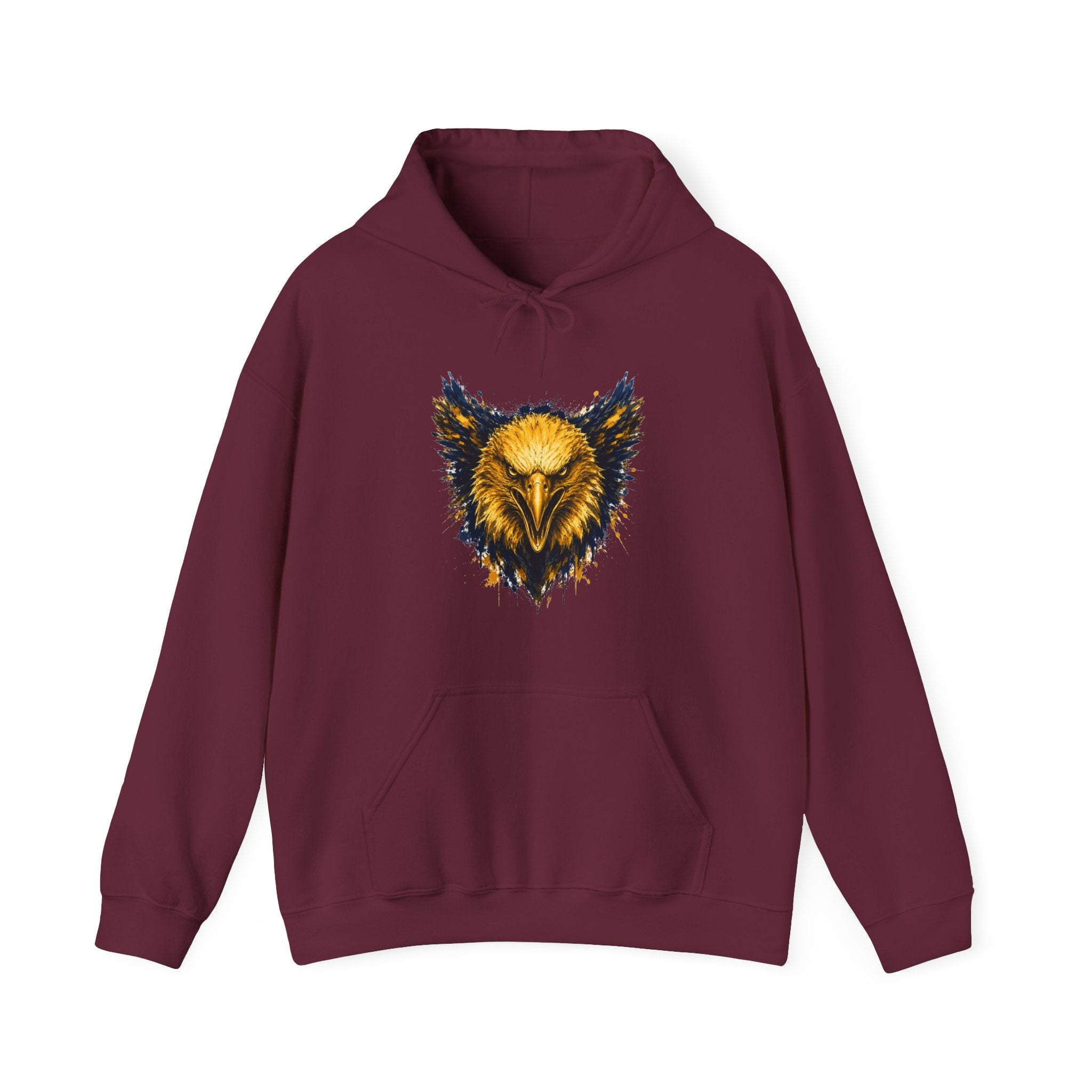 Eagle Logo Blue & Gold Hoodie