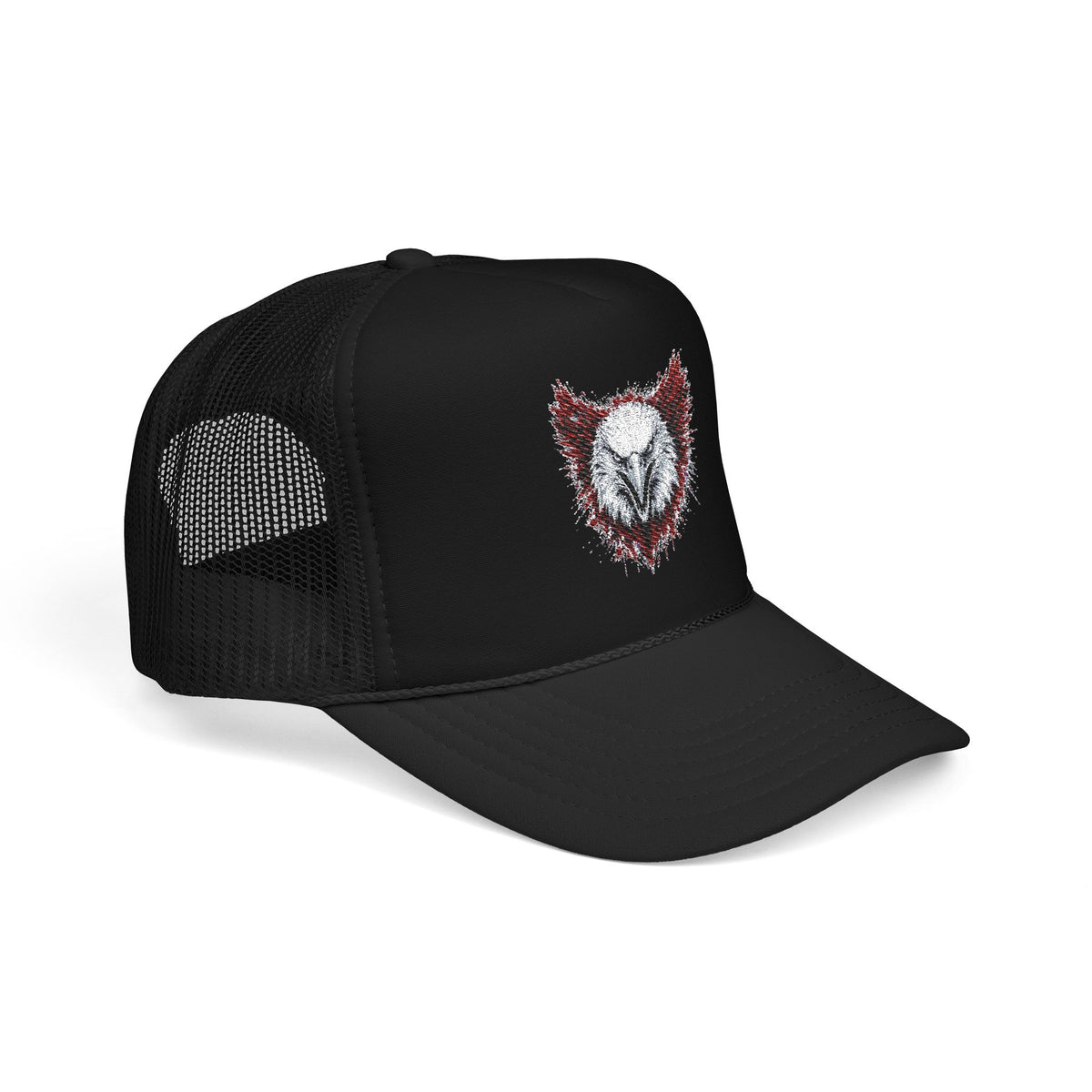 Eagle (Black & Red) — Foam Trucker Hat