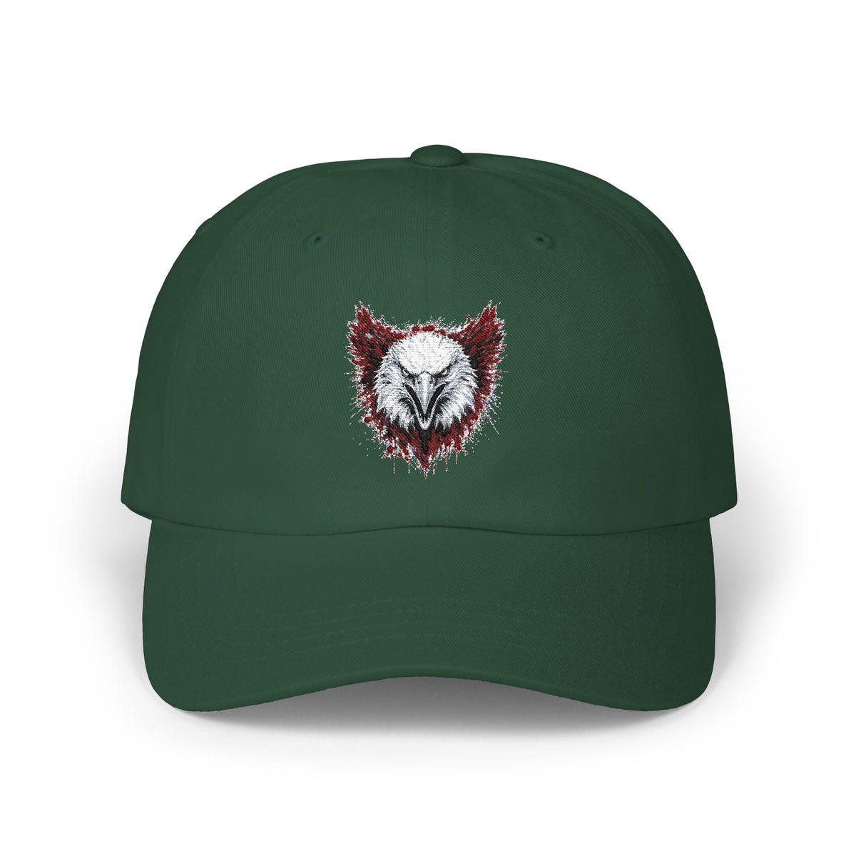 Eagle (Black & Red) — Embroidered Dad Hat