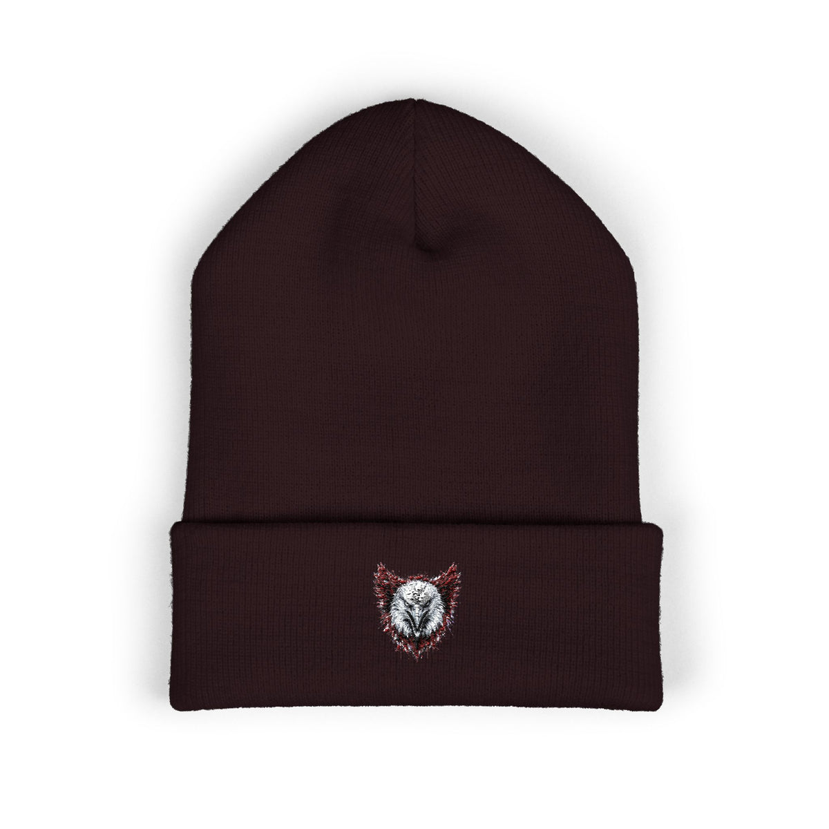 Eagle (Black & Red) — Embroidered Beanie