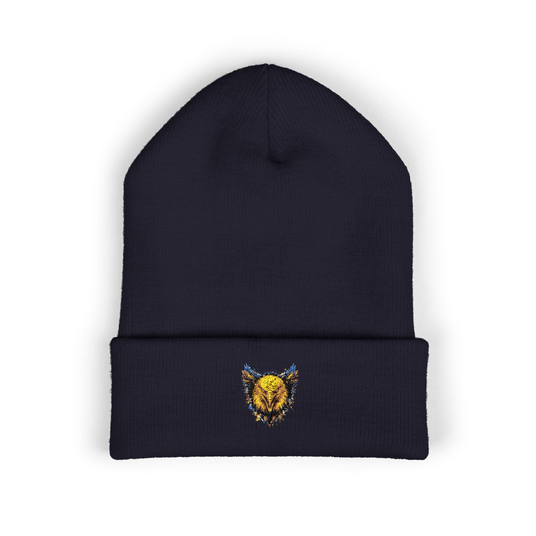 Eagle (Blue & Gold) — Embroidered Beanie