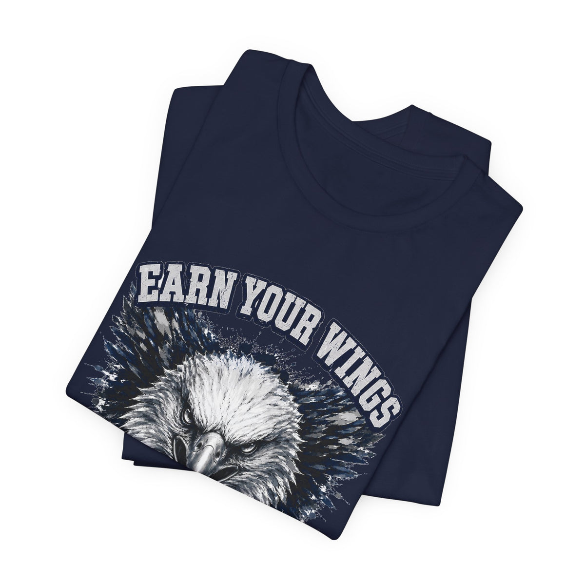 Earn Your Wings — Eagle Country 2030 Blue & White Tee