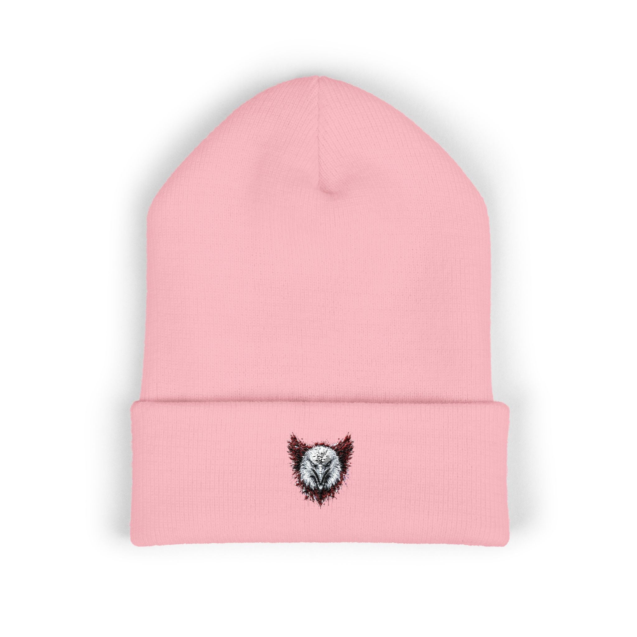 Eagle (Black & Red) — Embroidered Beanie