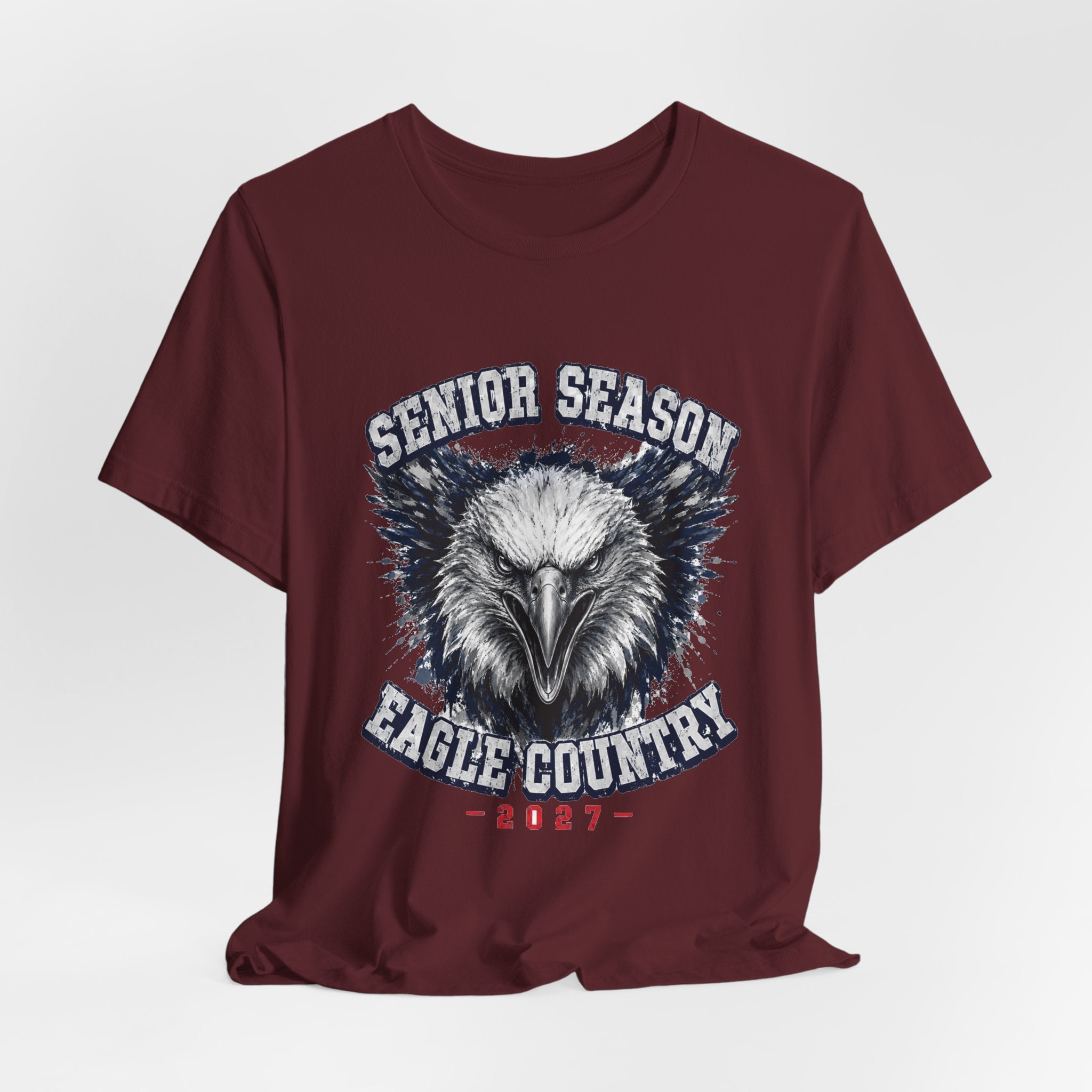 Senior Season — Eagle Country 2027 Blue & White Tee