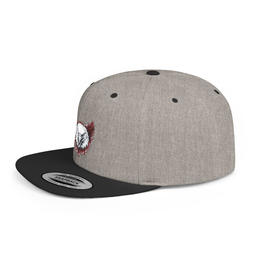 Eagle (Black & Red) — Flat-Bill Snapback