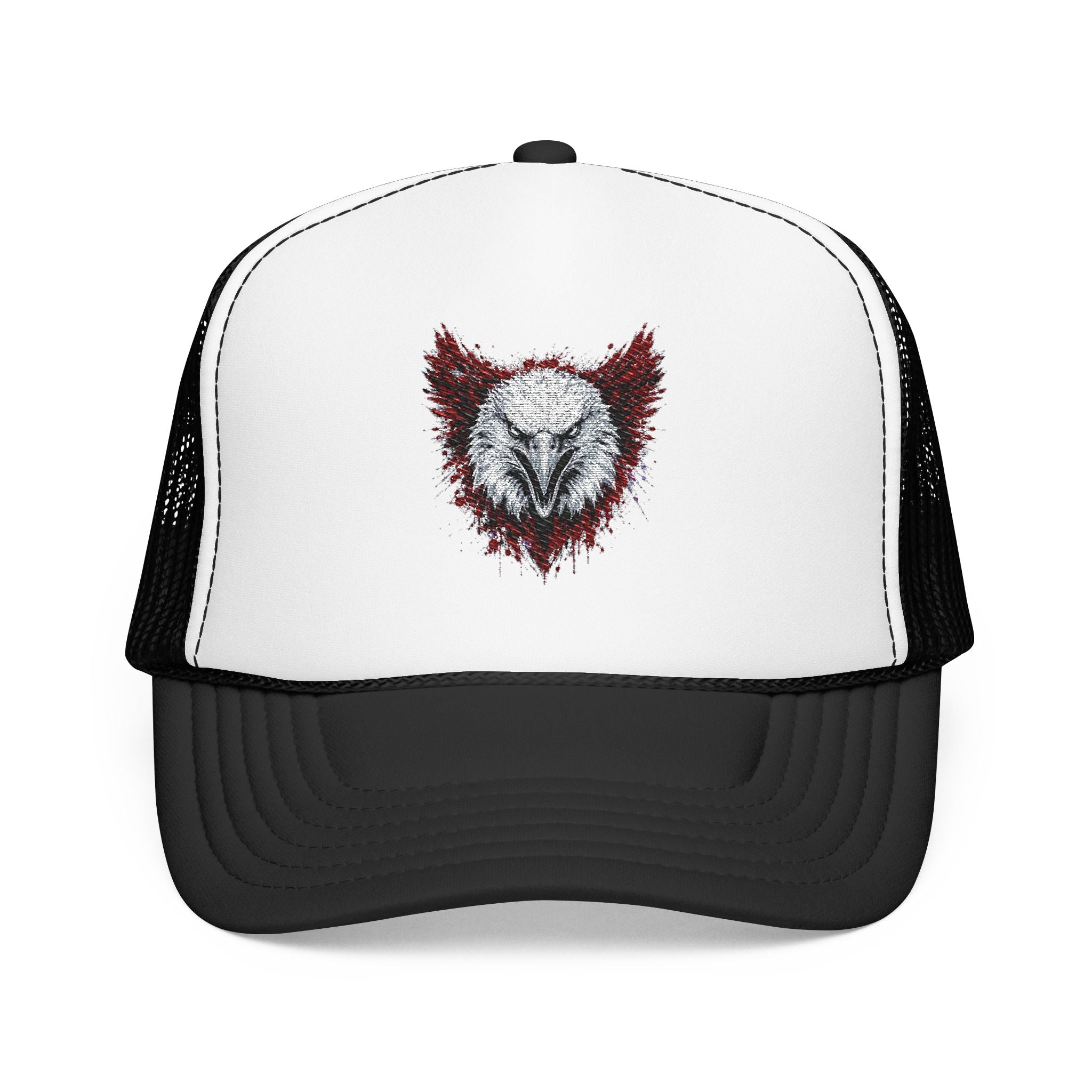 Eagle (Black & Red) — Foam Trucker Hat
