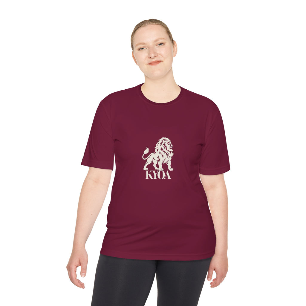 KYOA — The Lion · Performance Tee (COURAGE)